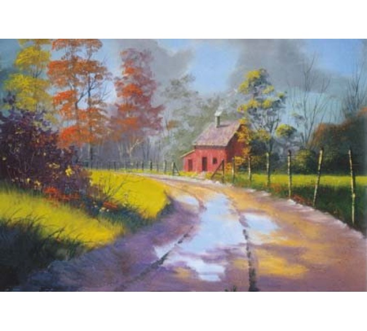 3300 COUNTRY ROAD - BEGINNERS OIL PAINTING